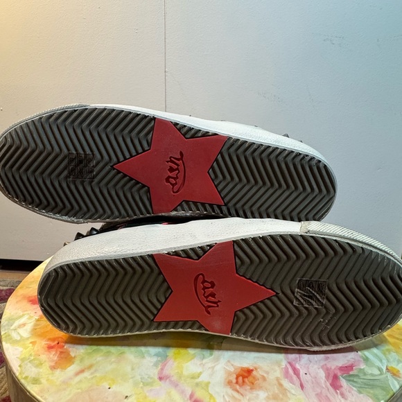 NEW limited edition Ash Glitter Spiked Hightop Spirit Sneakers - Size 38 - Picture 9 of 16